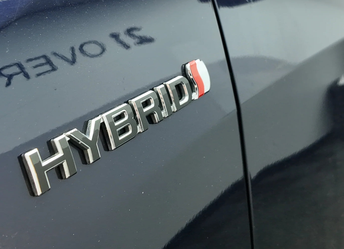 Toyota Rav 4 Rear "HYBRID" Lettering Overlay