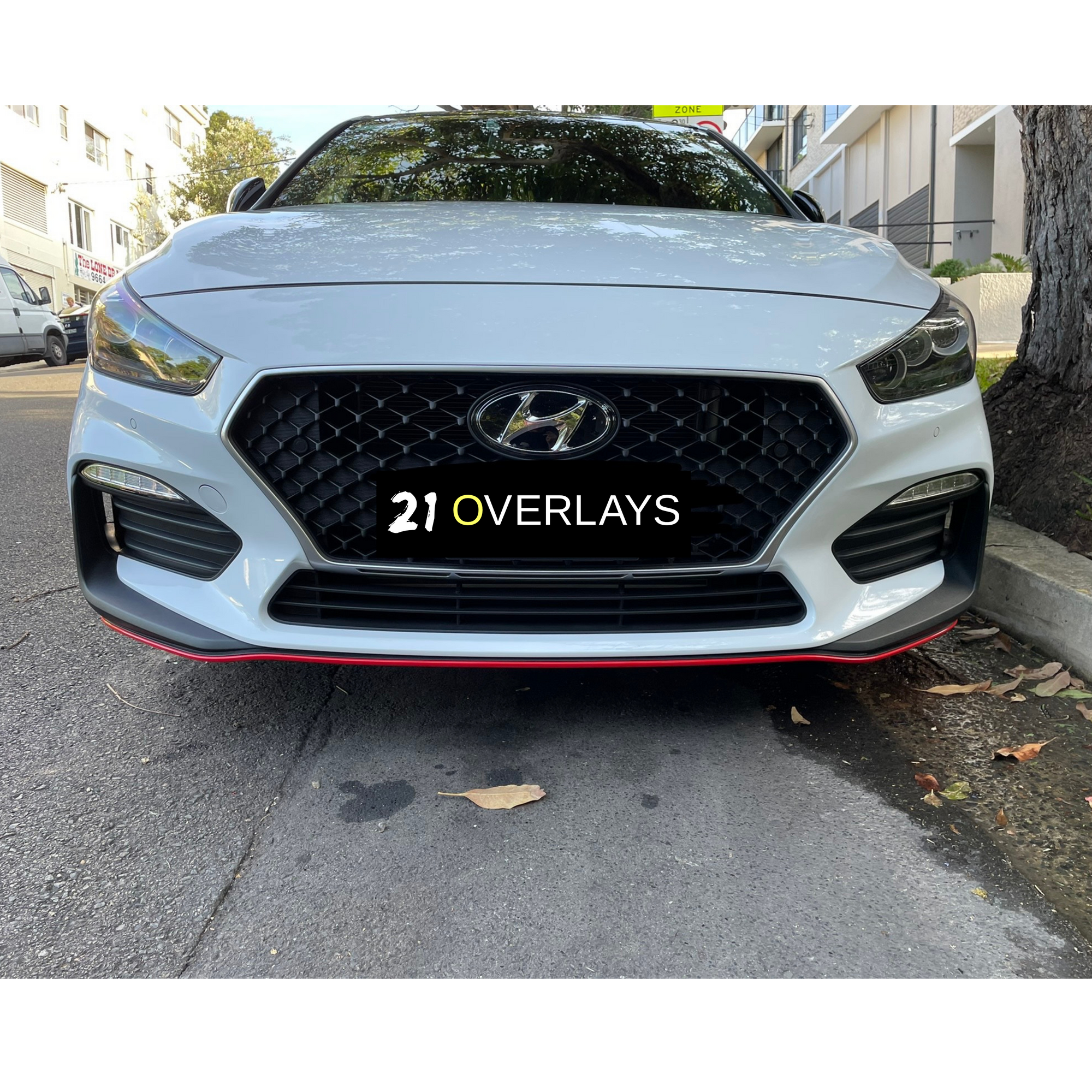 Hyundai i30 Hatch Pre Facelift 17-21 Front Splitter Overlay