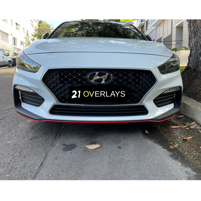 Hyundai i30 Hatch Pre Facelift 17-21 Front Splitter Overlay