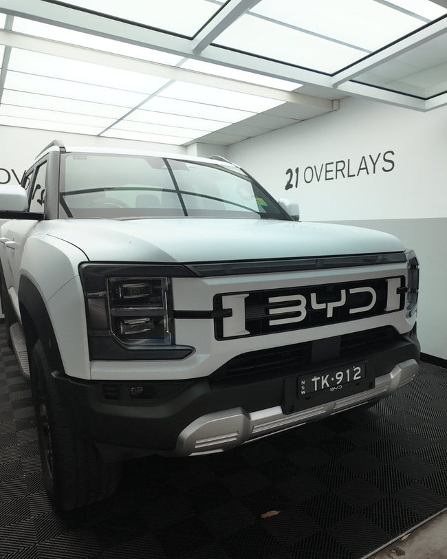 BYD Shark Front "BYD" Lettering Overlay