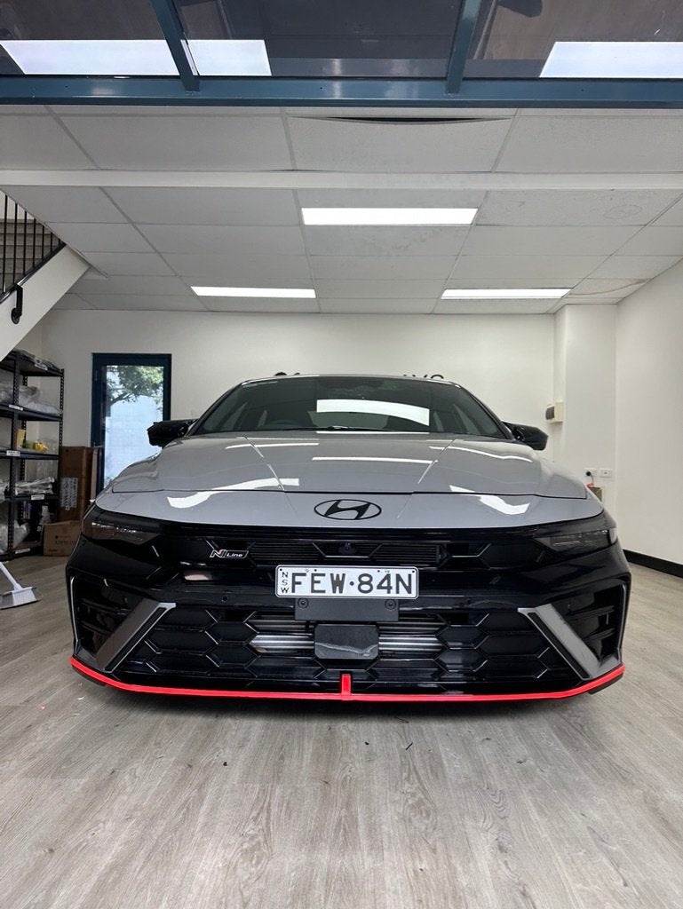 Hyundai i30 N/ N Line Sedan Front Splitter Overlay 2023+