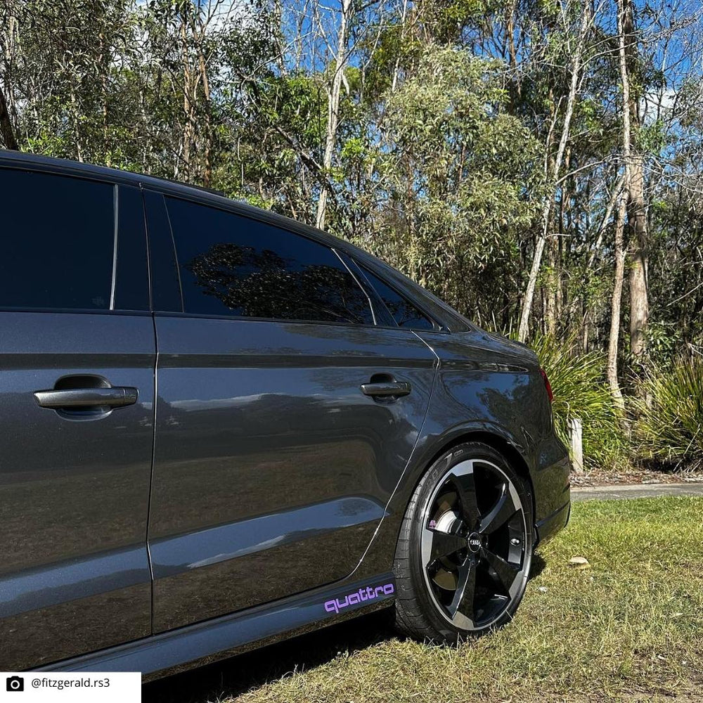 Audi "Quattro" Side Skirt Overlay