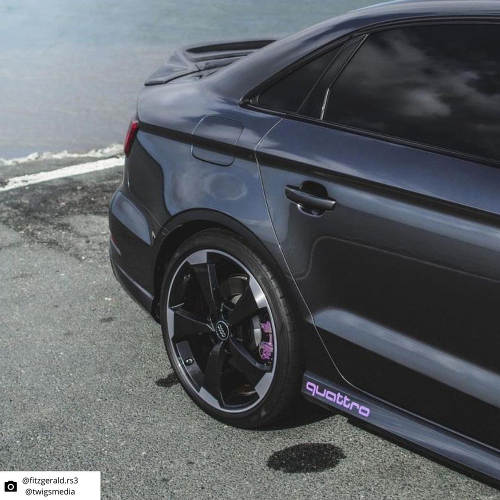 Audi "Quattro" Side Skirt Overlay