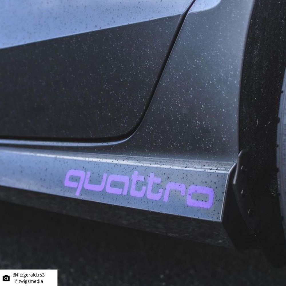 Audi "Quattro" Side Skirt Overlay