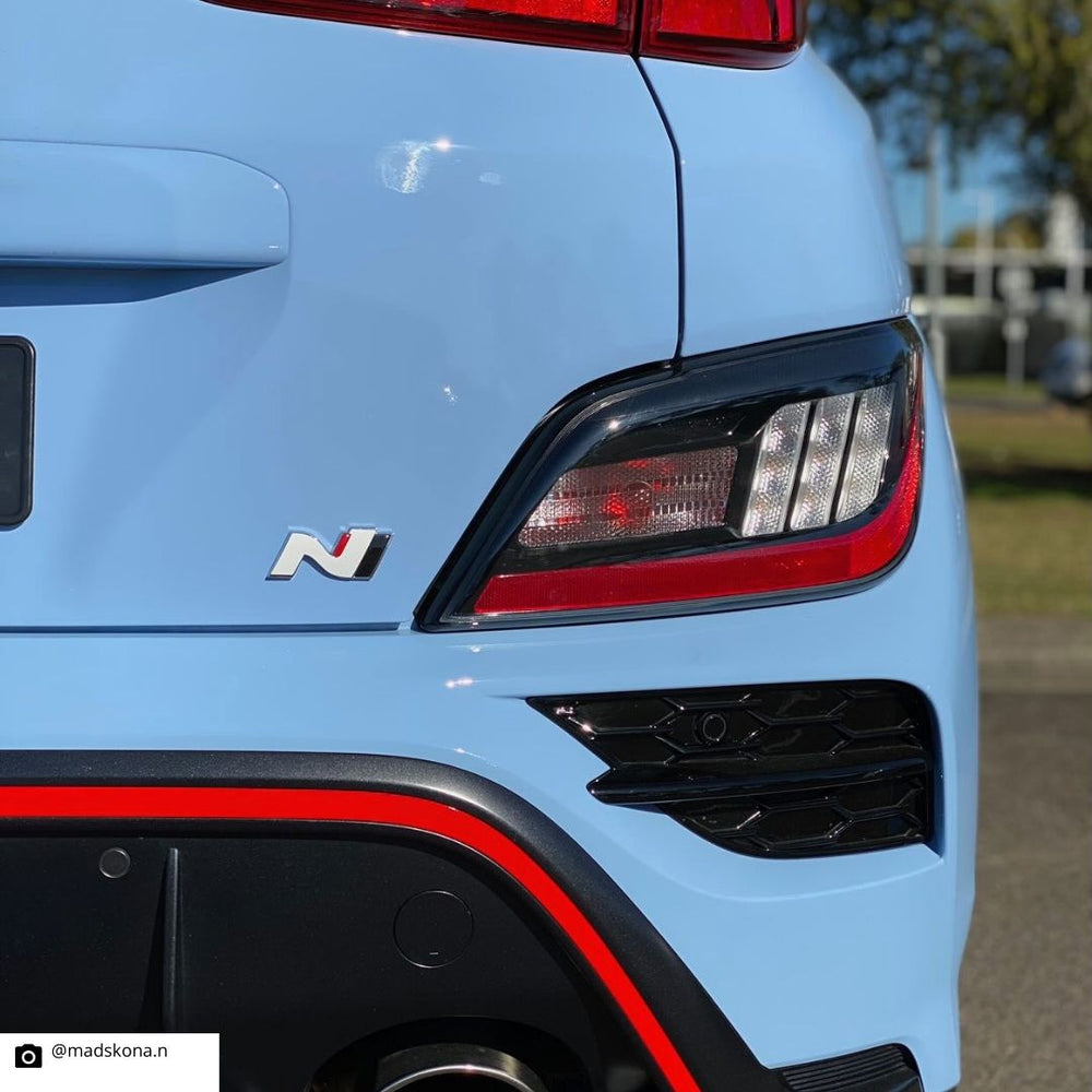 Hyundai Kona N Front and Rear "N" Badge Overlay 2021-2023