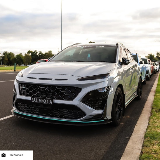 Hyundai Kona N Front Splitter Accent Overlay 2021-2023