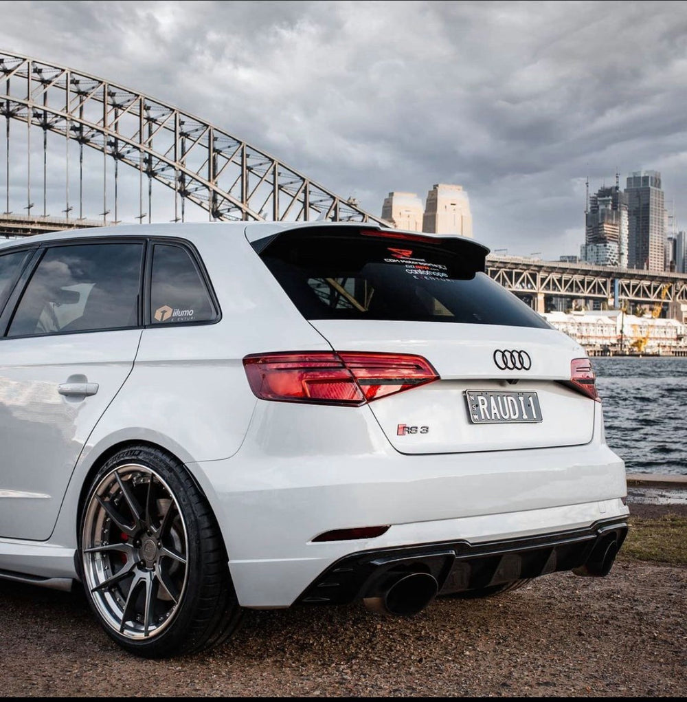 Audi A3/S3/RS3 Facelift Hatch Partial Tail Light Overlays 2016-2020