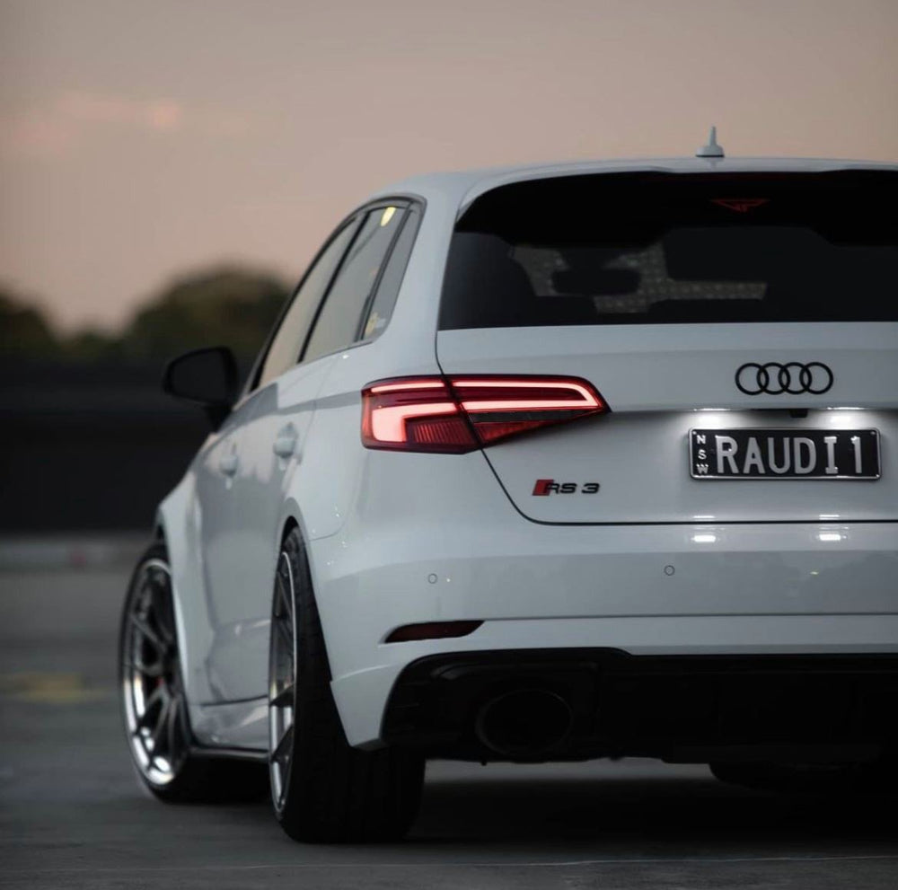 Audi A3/S3/RS3 Facelift Hatch Partial Tail Light Overlays 2016-2020