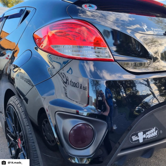 Hyundai Veloster Rear Reflector Overlays 2011-2018