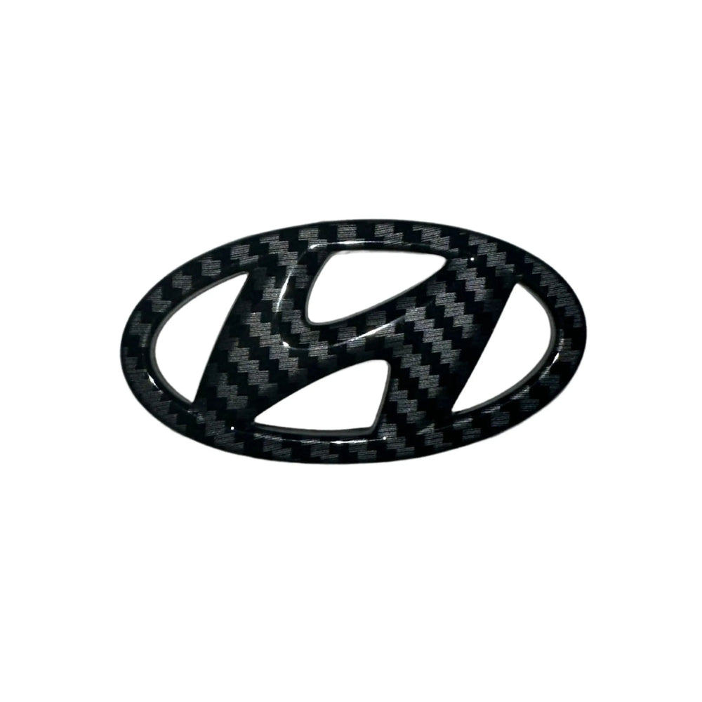 Hyundai Gloss Carbon Fibre Steering Wheel Badge Cover