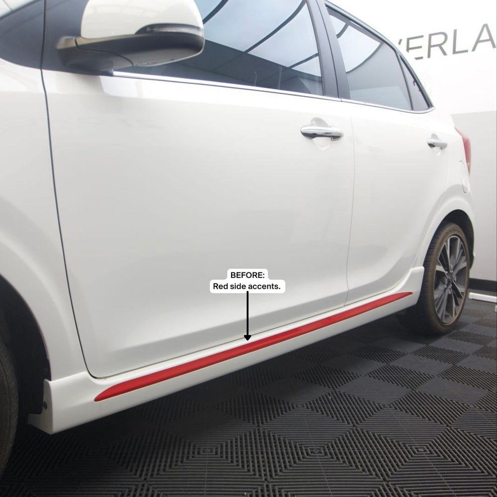 Kia Picanto GT Side Skirt Accent Overlay 2021-2023