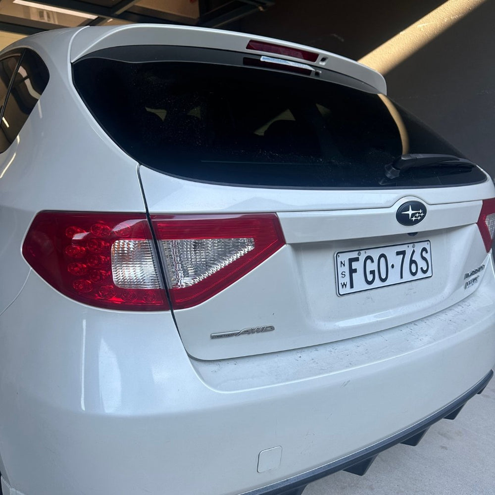 Subaru WRX Hatch Partial Tail Light Overlays with Reverse/Blinker Cut Out 2008-2014