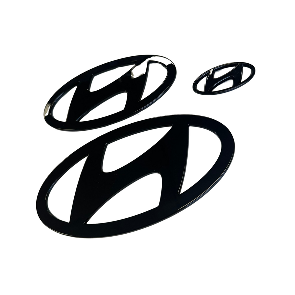 Hyundai i30 N/N Line Sedan Badge Covers Facelift 2023+ (New Style Flat Badge)