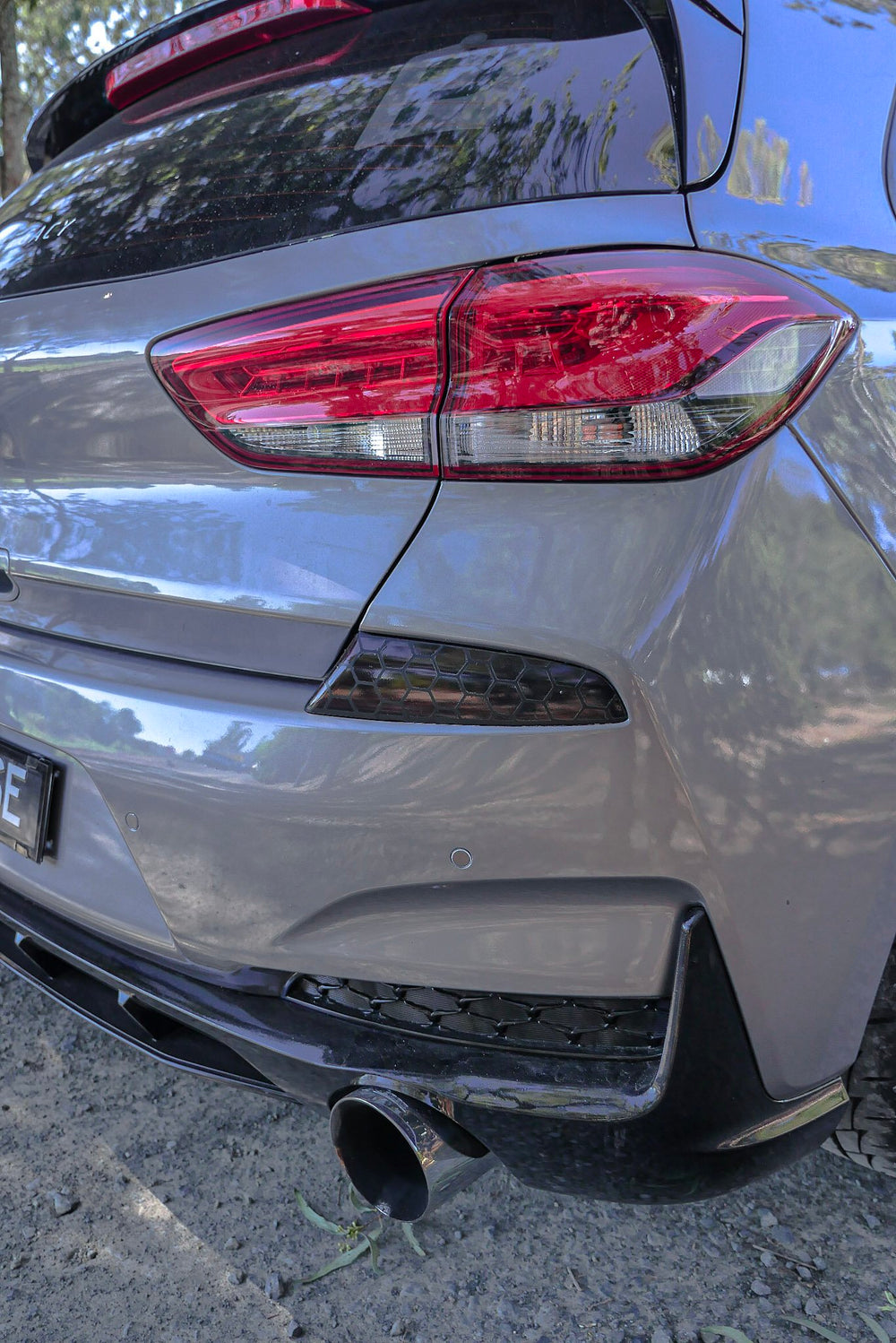 Hyundai i30 N Line Honeycomb Rear Reflector Overlays 2017-2023