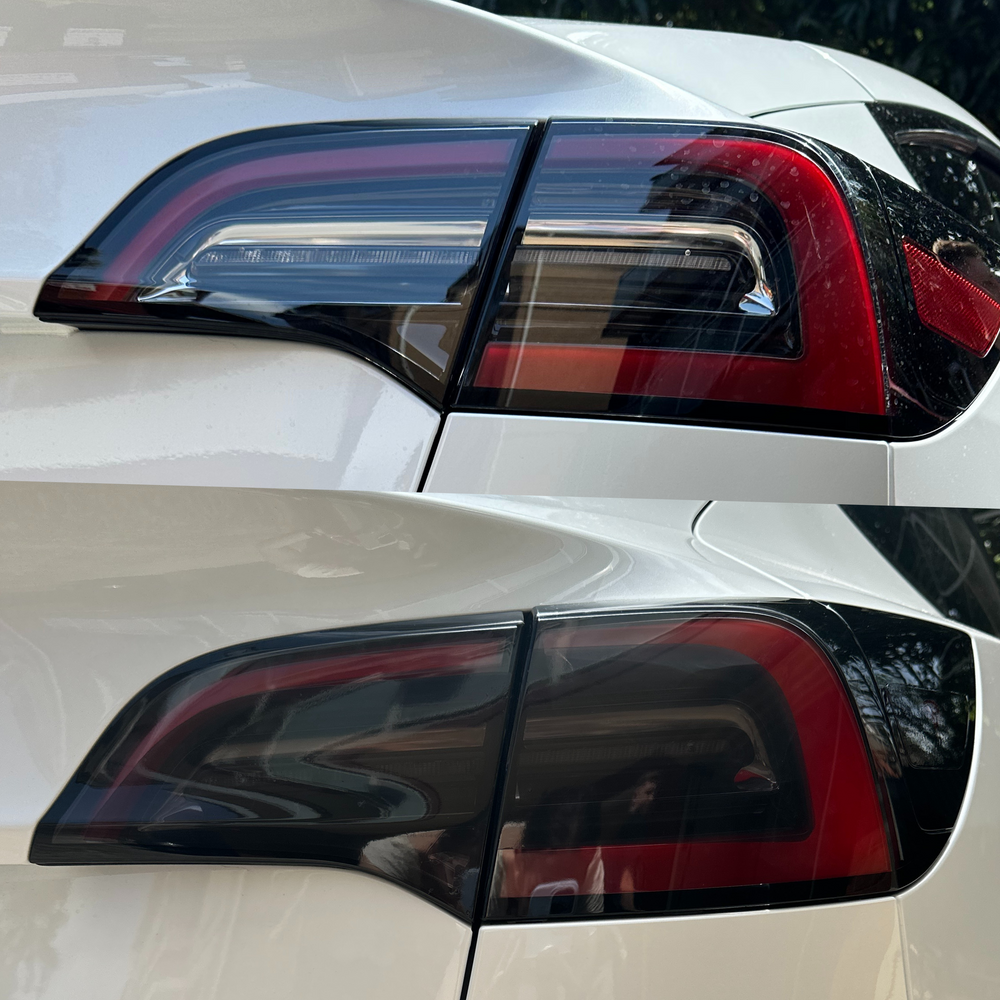 Tesla Model 3 Partial Tail Light Tint Overlay 2017+