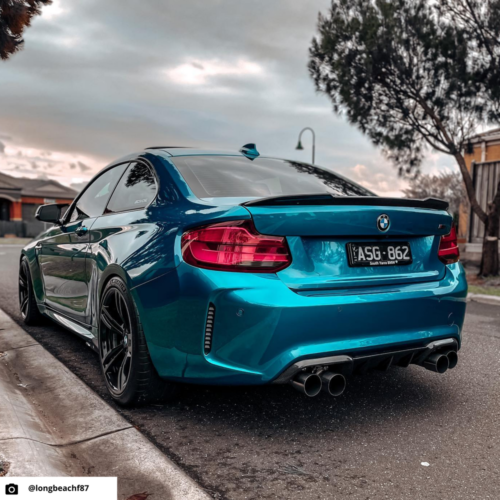 BMW 2 Series M2 (F22/F87 LCI) Partial Tail Light Overlay 2018-2020
