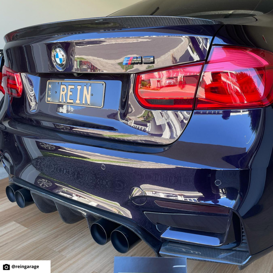 BMW 3 Series M3 (F30/F80 LCI) Partial Tail Light Overlay 2016-2020