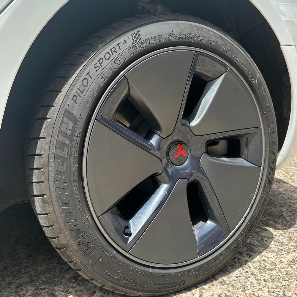 Tesla Model 3 Centre Cap Badge Overlay 2017+
