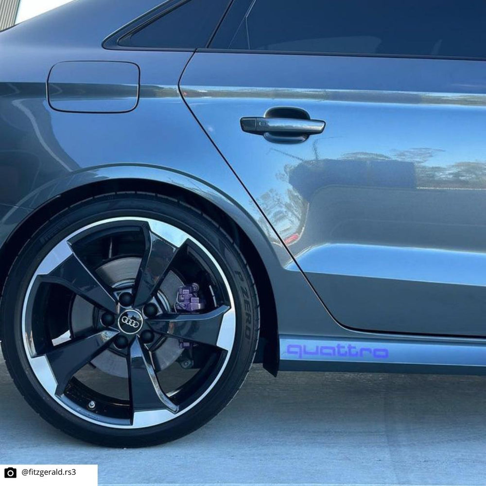 Audi "Quattro" Side Skirt Overlay