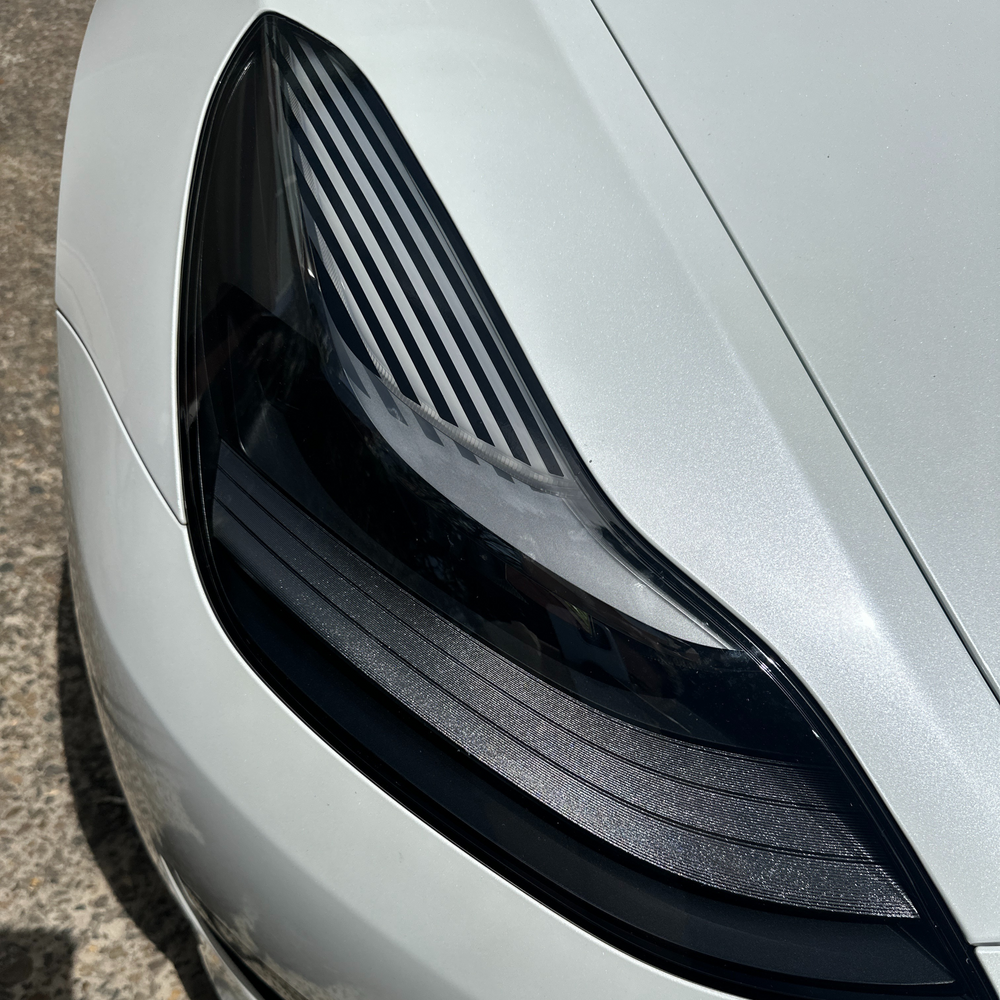 Tesla Model 3 Striped Daytime Running Light Overlay 2018+