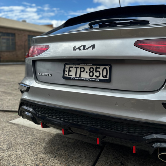 Fits Kia Cerato Hatch Diffuser Fin Accent Overlay 2021-2024