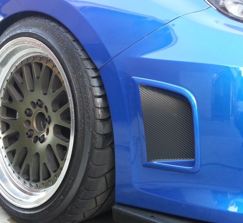 Fits Subaru WRX/STI 2008-2014 - Bumper Vent Overlay Inserts