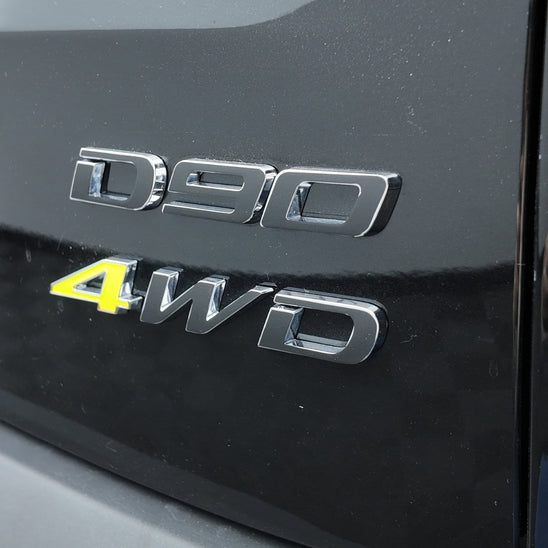 LDV D90 Rear "D90 and 4WD" Lettering Overlay 2025+