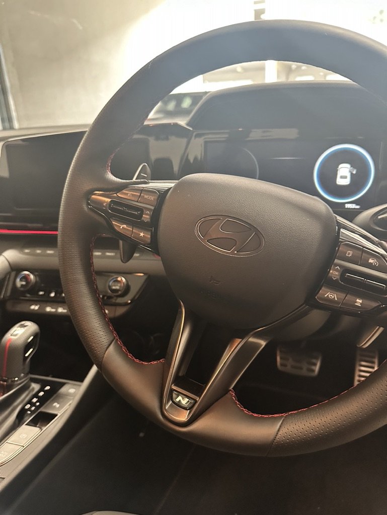 Hyundai i30 N Line Sedan Steering Wheel Badge Overlay 2023+