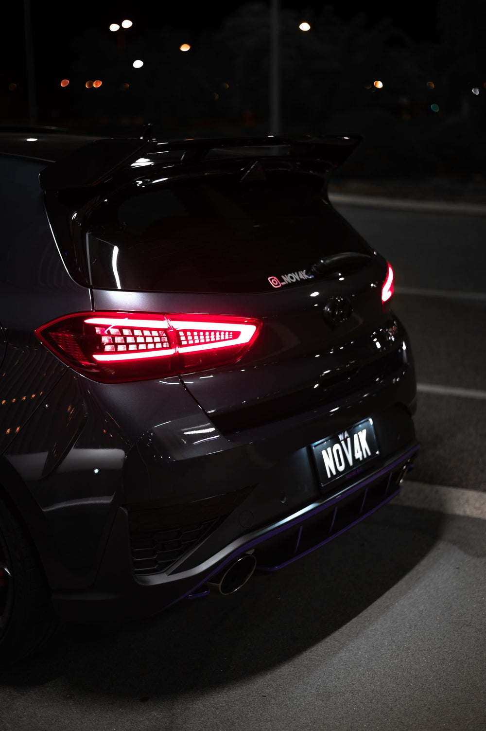 Hyundai Facelift i30 N Taillight Overlay 2021-2024