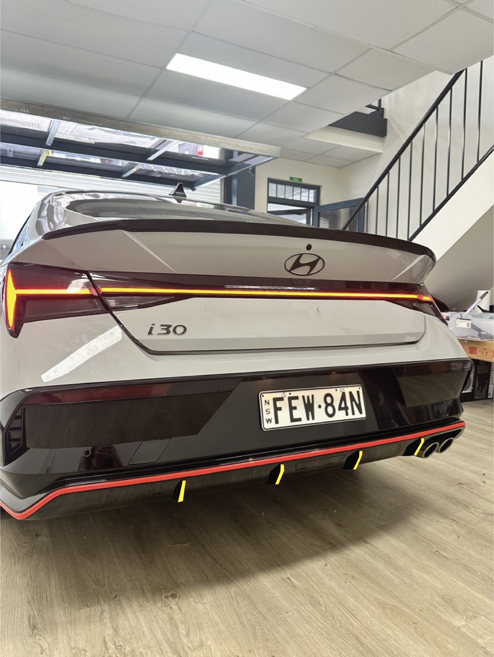 Hyundai i30 N Line Coloured Accent Overlay Full Kit 2023+