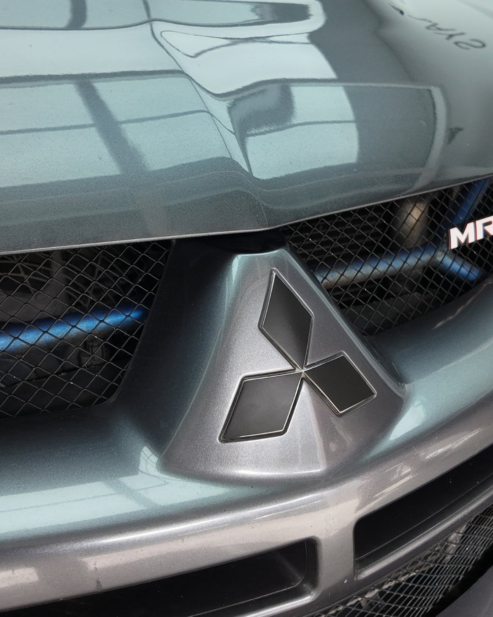 Mitsubishi Evo Front and Steering Wheel Badge Overlay Set 2001-2007