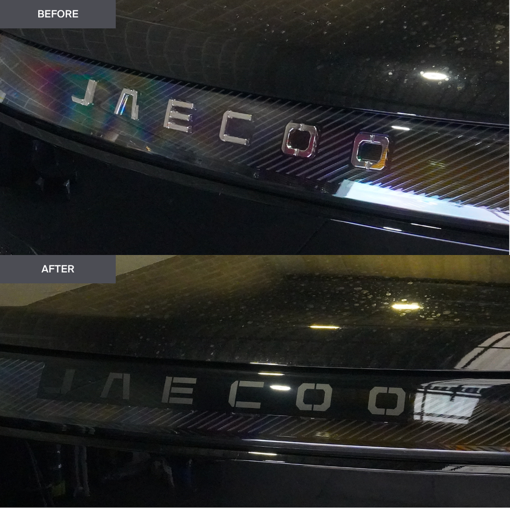 Jaecoo J5 Front Badge and Bonnet Blackout 2026+