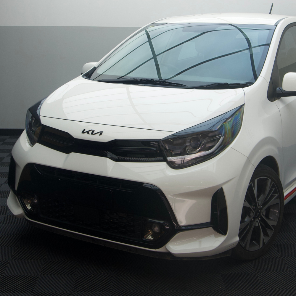 Kia Picanto GT Front Grille Chrome Delete & Inner Fin Accent Overlay 2021-2023