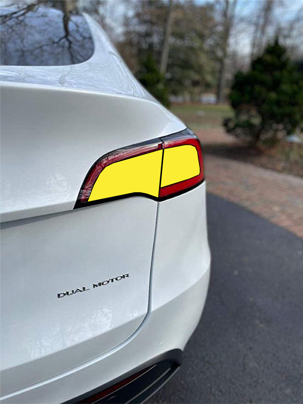 Tesla Model 3 Partial Tail Light Tint Overlay 2017+