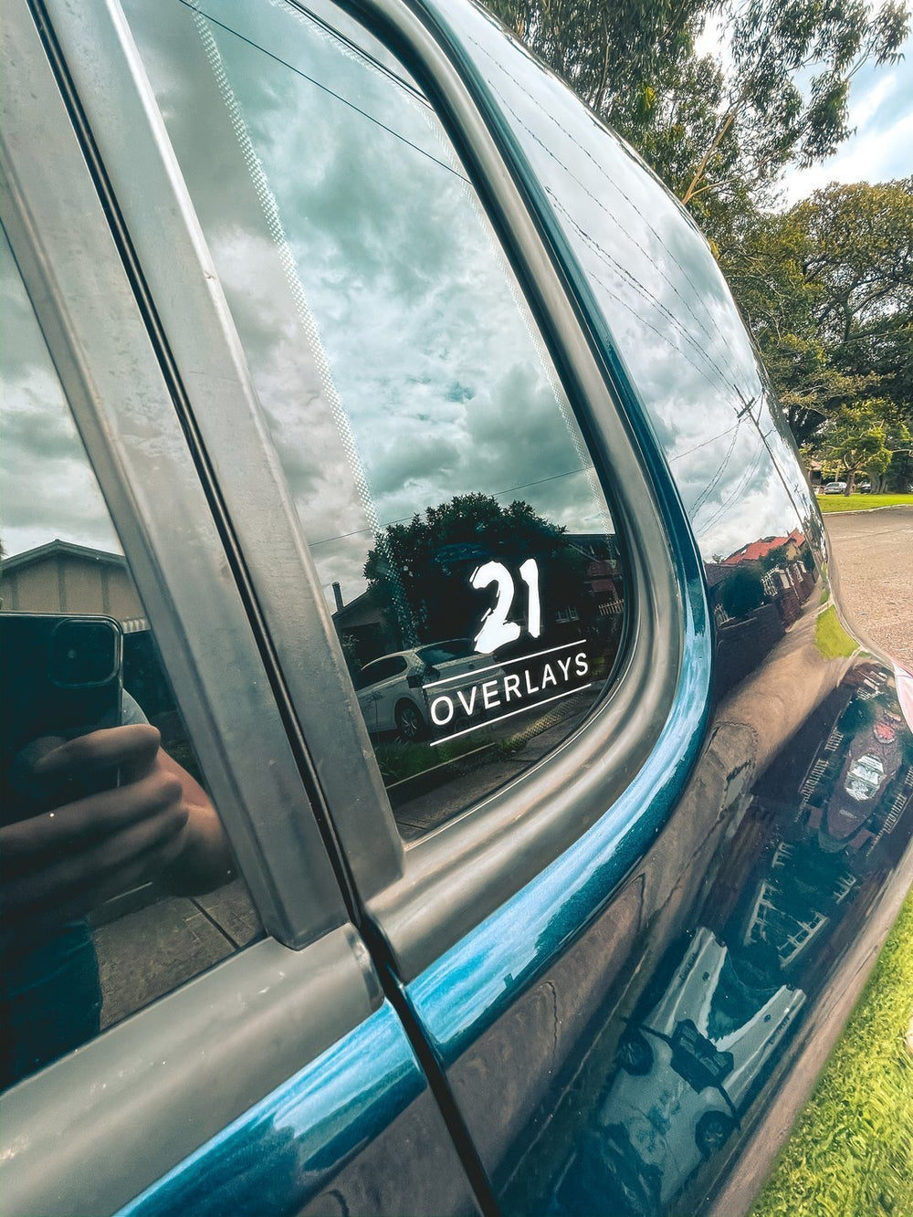 21 Overlays Small Window Sticker