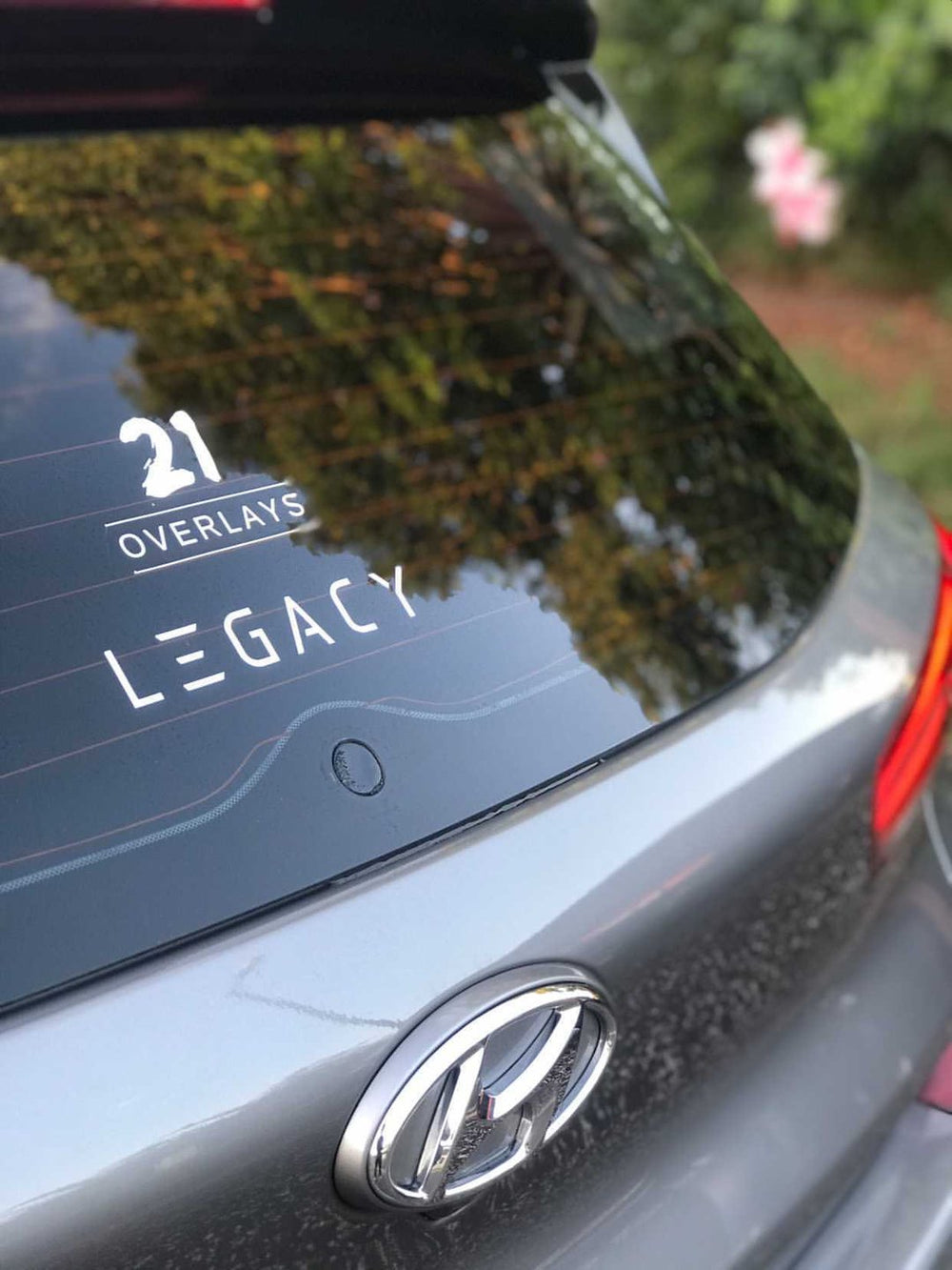 21 Overlays Small Window Sticker