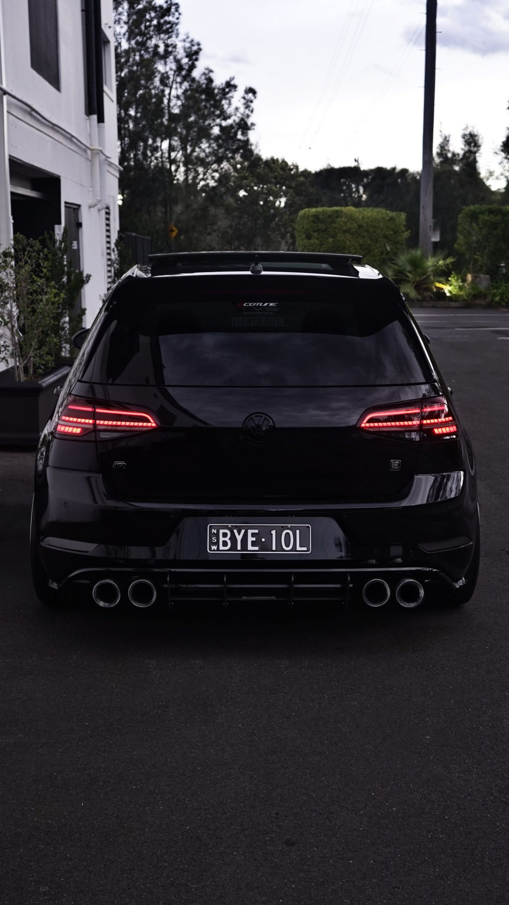 Lights Out Inverted Window Sticker - Reflective Vinyl
