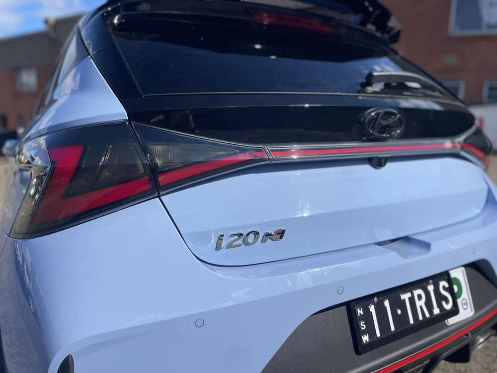 Hyundai i20 N Partial Tail Light Overlay 2021-2025+