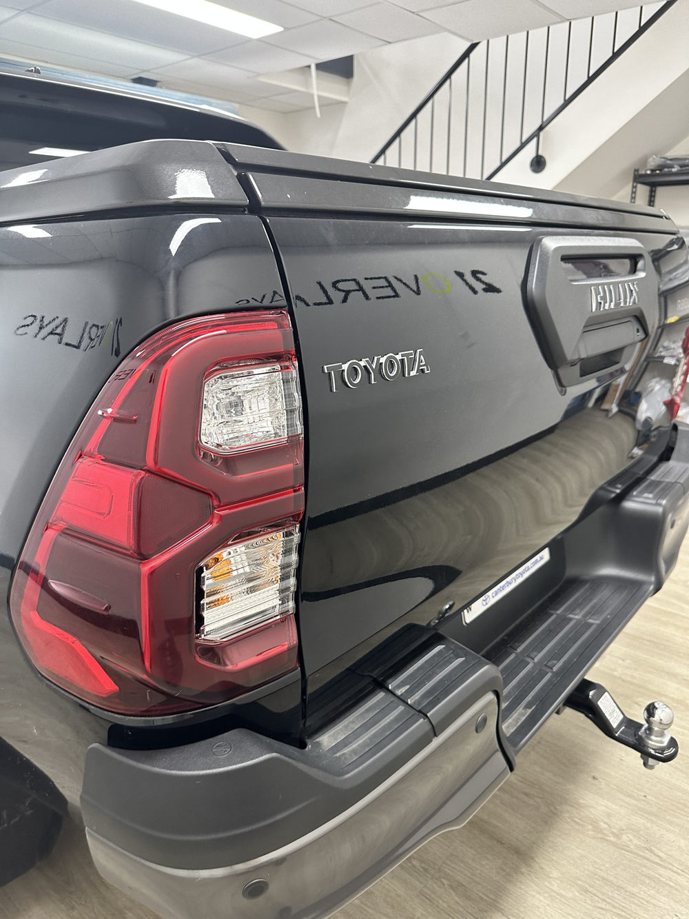 Toyota Hilux Rear "TOYOTA" Lettering Overlay 2022+