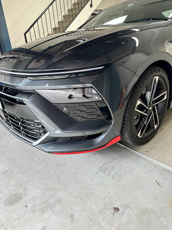 Hyundai Sonata N Line Front Splitter Overlay 2023+