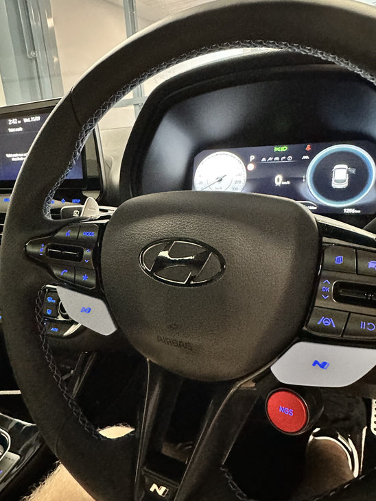 Hyundai Facelift i30 N/N Line Hatch Steering Wheel Badge Overlay 2024+