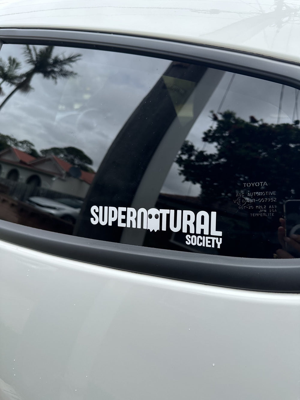 "Supernatural Society" Window Sticker