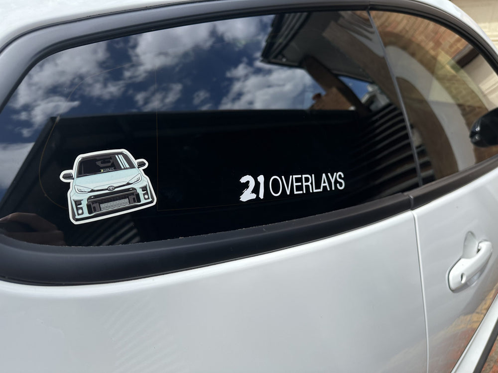 21 Overlays Horizontal Window Sticker