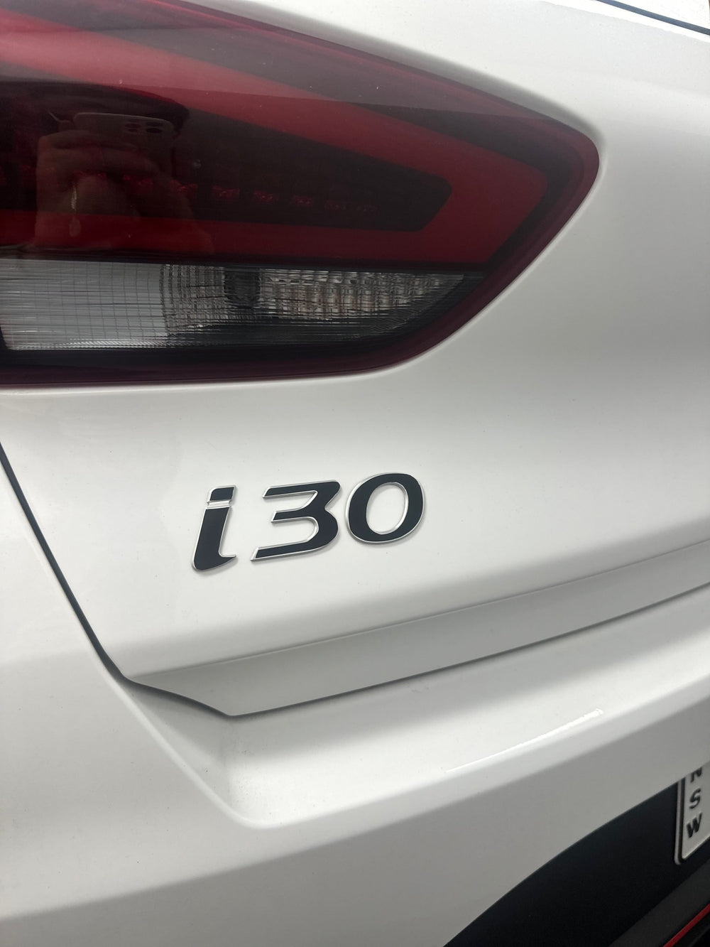 Hyundai Facelift i30 N Line Rear "i30" Badge Overlay 2025+