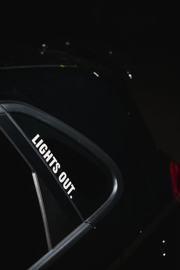 Lights Out Window Sticker - Reflective Vinyl – 21OVERLAYS
