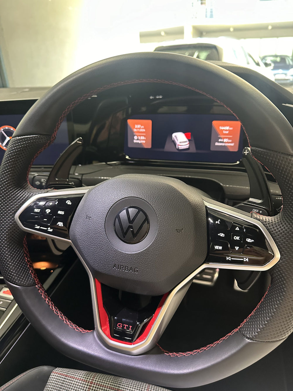 Volkswagen Mk8 Steering Wheel Overlay