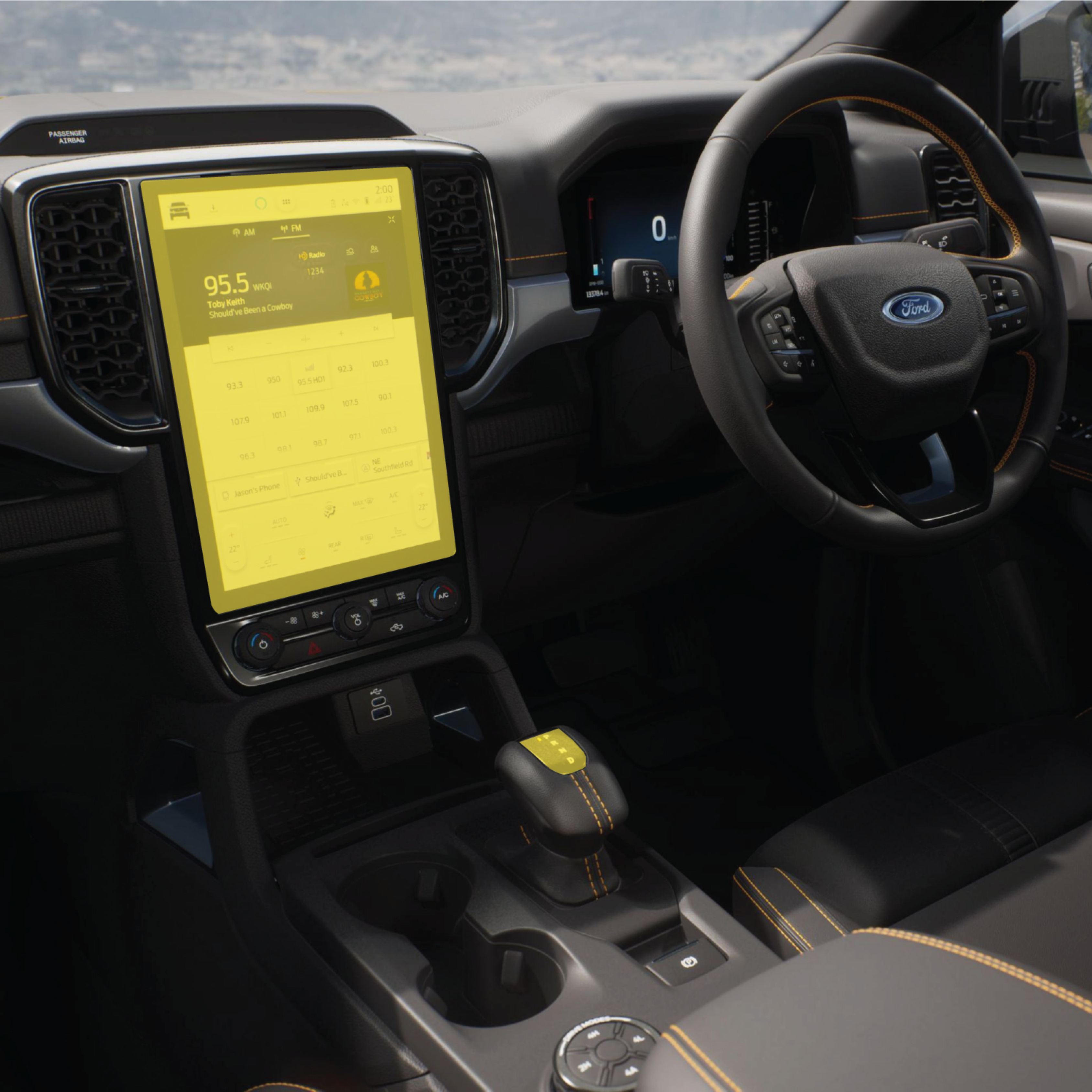 Ford Everest DIY Interior Screen 12 Inch PPF Kit 2022-2025