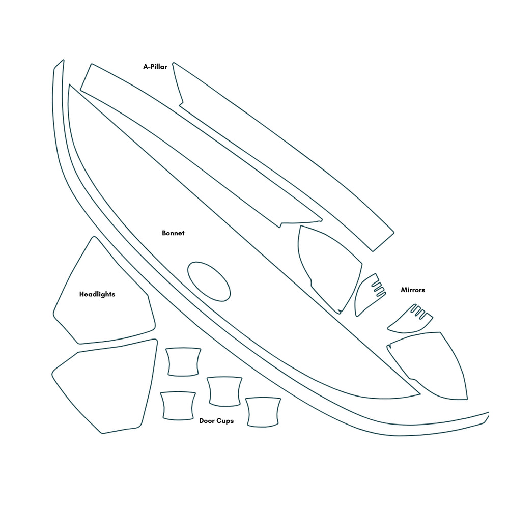 Hyundai Kona DIY Wear and Tear PPF Kit 2024+
