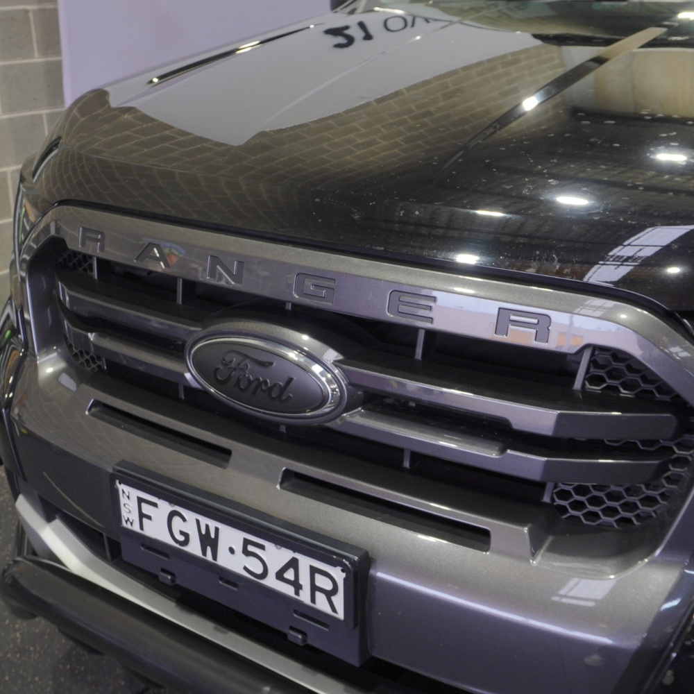 Ford Ranger Front "RANGER" Lettering Overlay 2016-2021