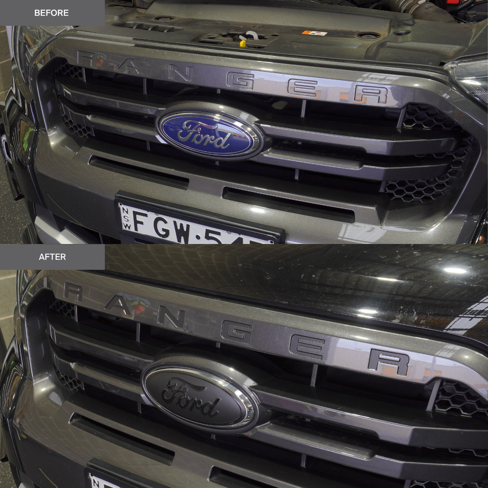Ford Ranger Front "RANGER" Lettering Overlay 2016-2021